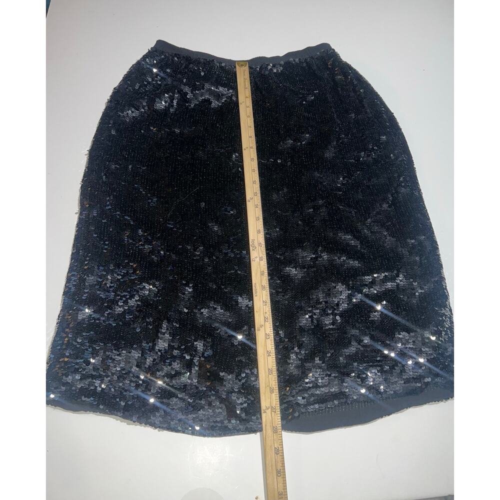 Niteline women’s 100% silk sequins beaded black blazer unknown sequins skirt - Picture 8 of 16